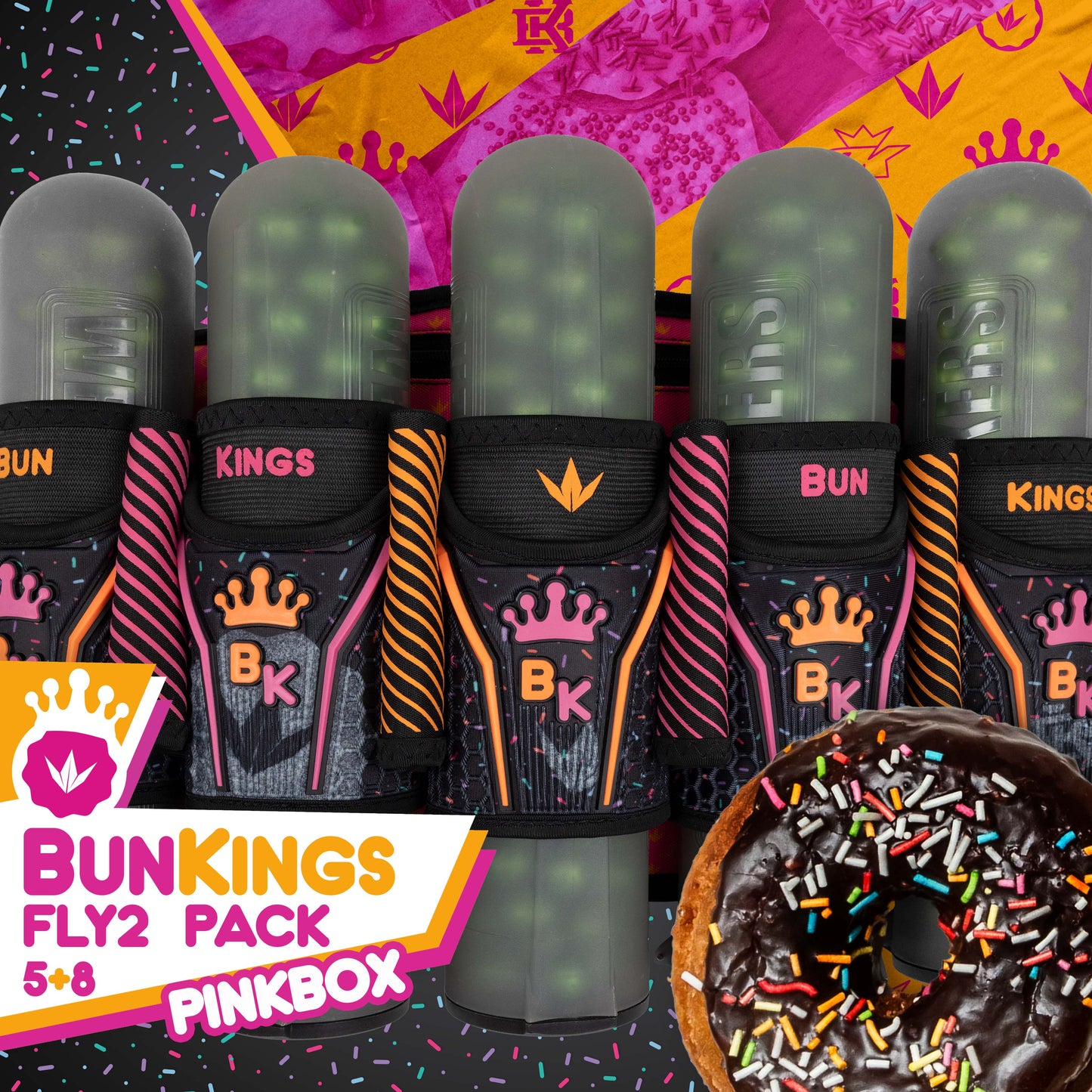 Bunkerkings Fly2 Pack 5+8 - Pink Box BunKings - LTD Edition - includes 8 ESC Pods