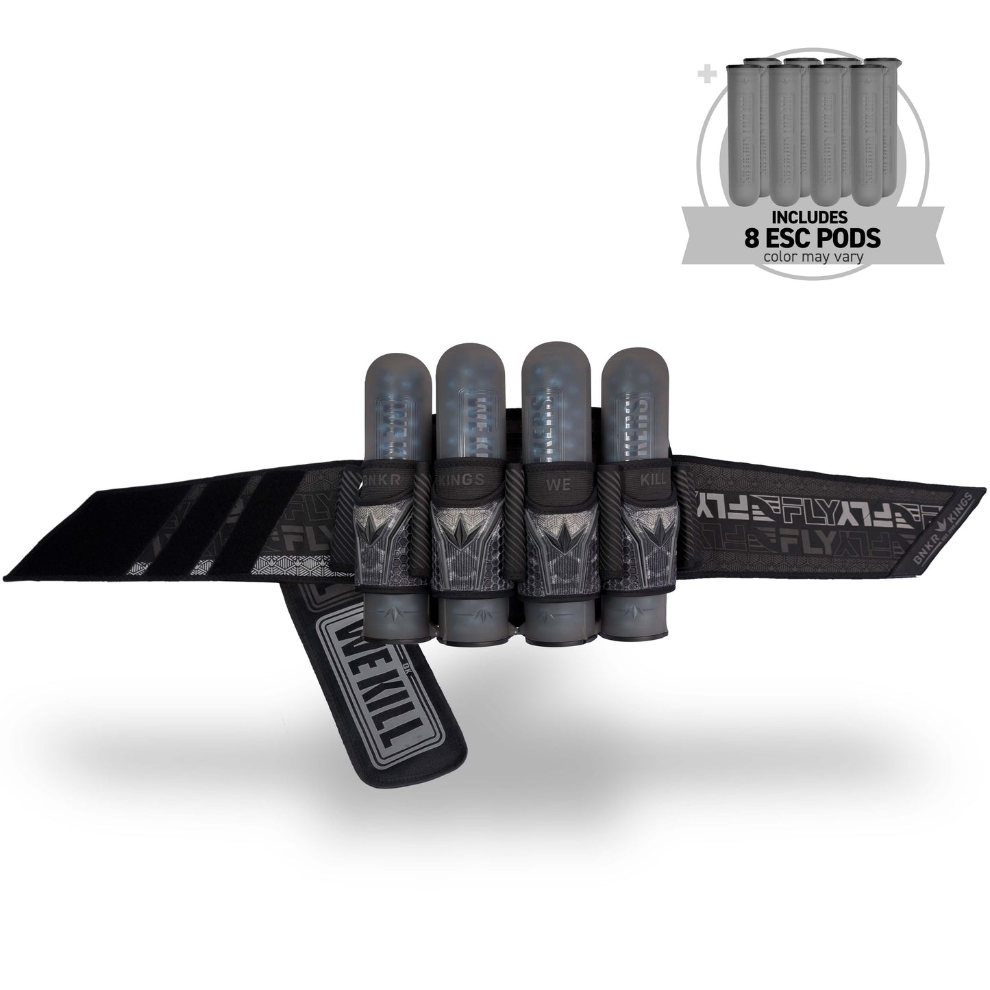 Bunkerkings Fly2 Pack 4+7 - Black Skull (incl. 8 ESC Pods)