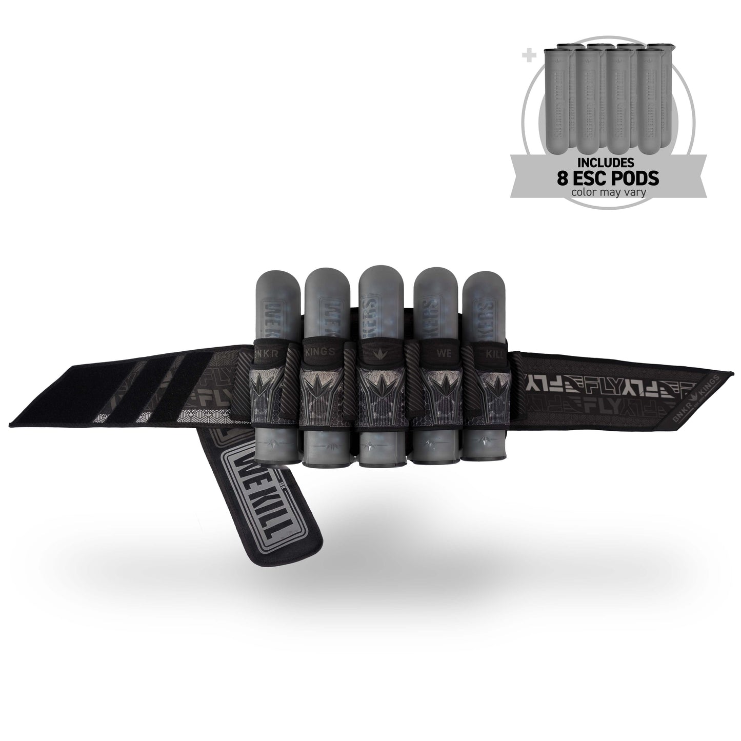 Bunkerkings Fly2 Pack 5+8 - Black Skull (incl. 8 ESC Pods)