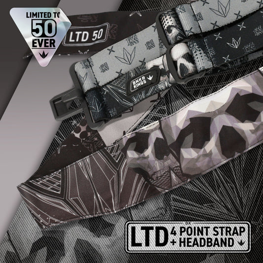 Black Skull Coronation 4-Point Strap & Headband Pack - Limited to 50