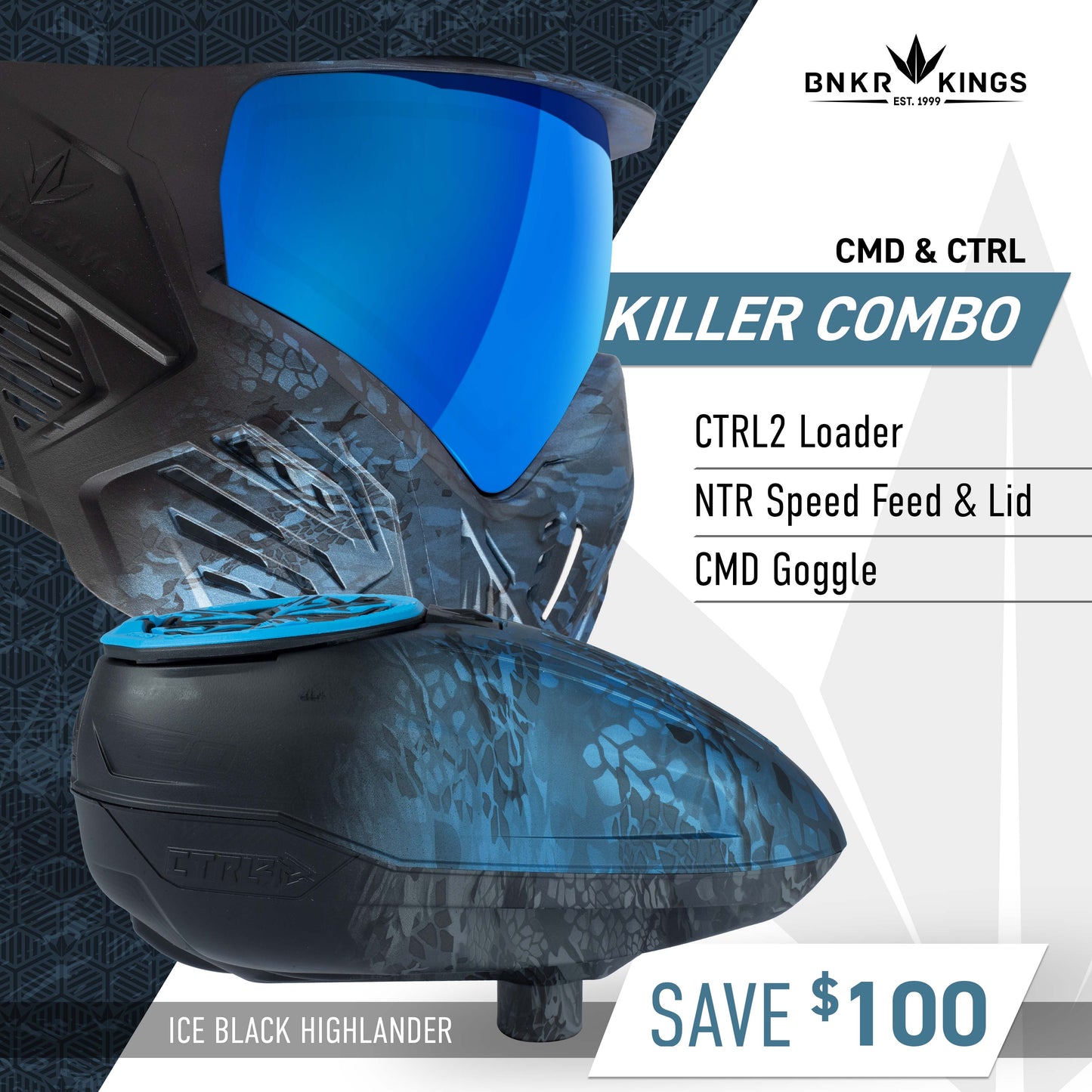 CMD & CTRL2 Combo - Ice Black Highlander