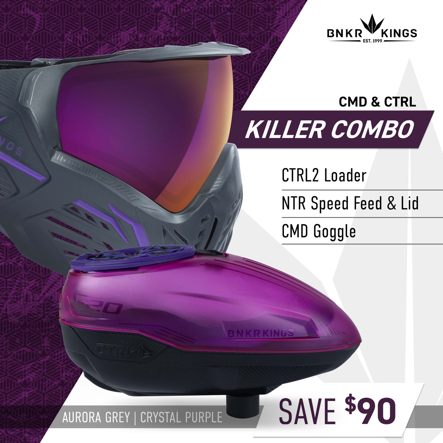 CMD & CTRL2 Combo - Crystal Purple Black