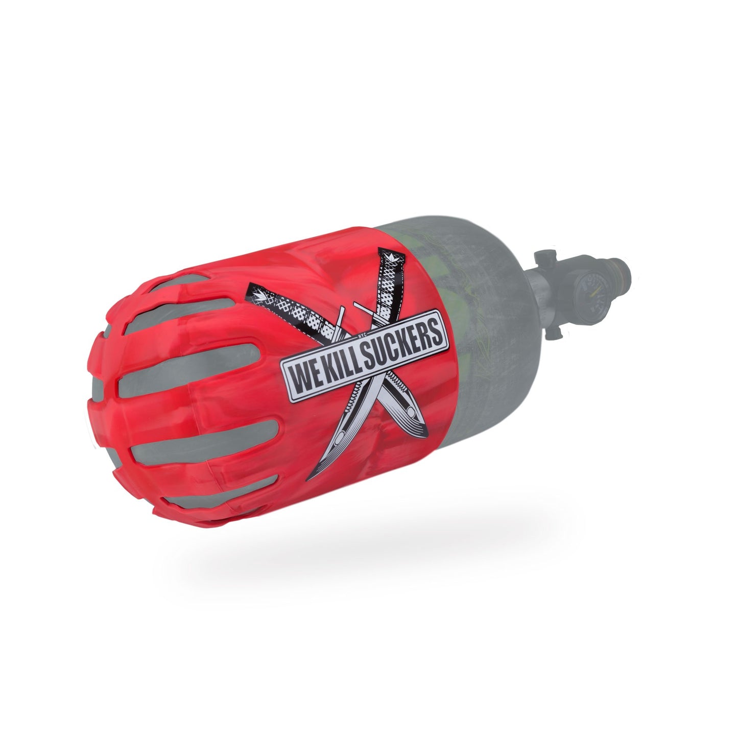 Bunkerkings - Knuckle Butt Tank Cover - WKS Knife - Red