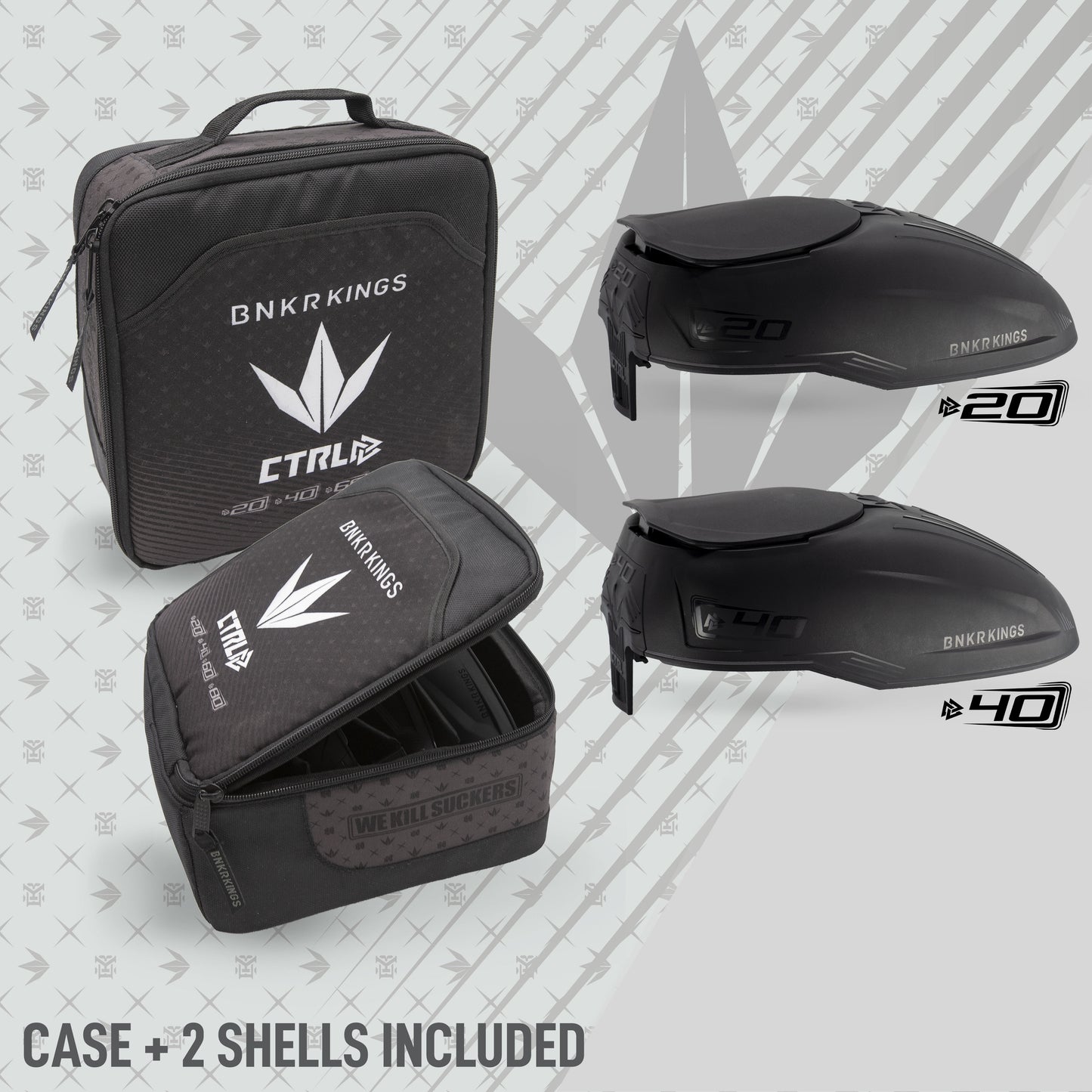 Bunkerkings CTRL +20 & +40 Top Shells w/ 2X Case