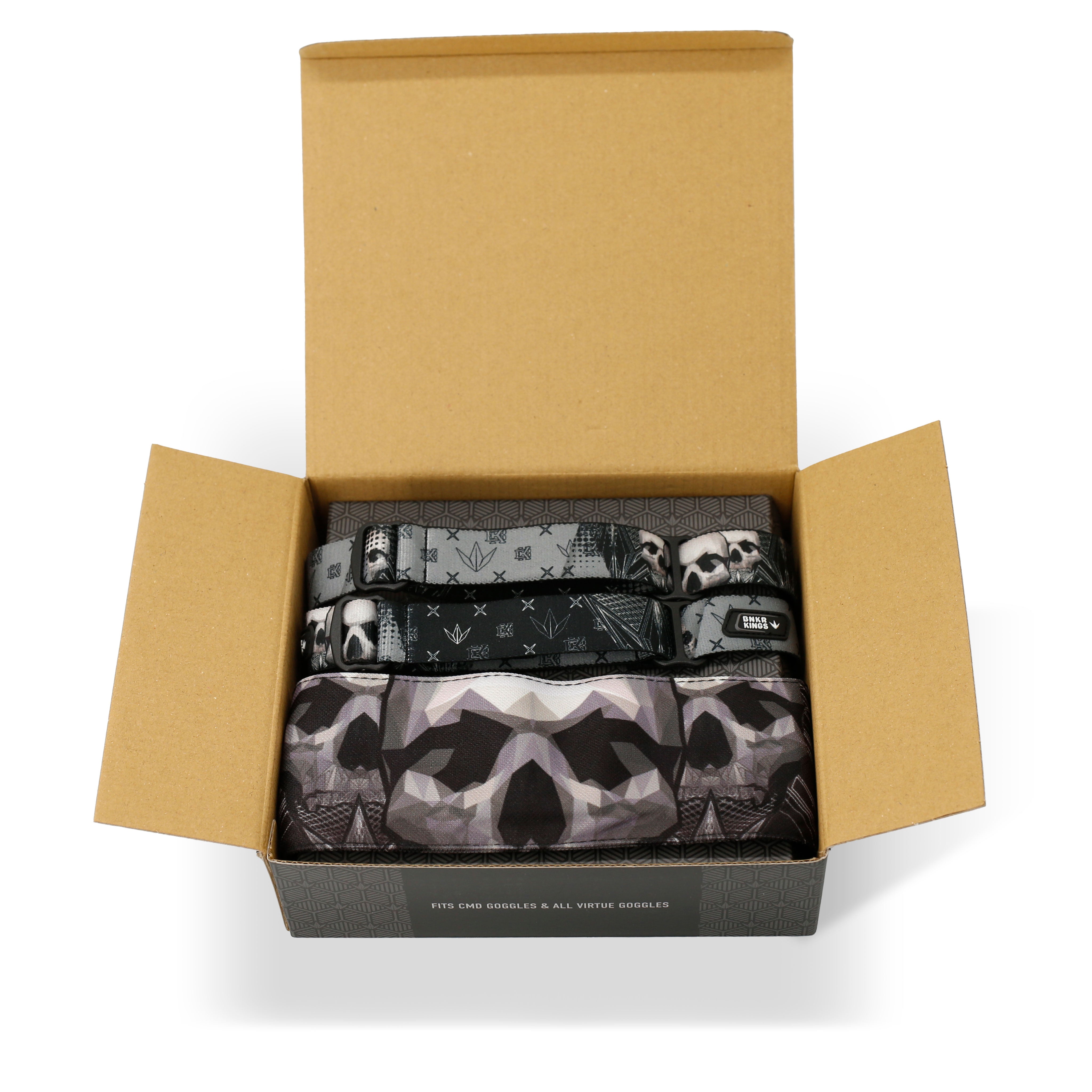 Black Skull Coronation  4-Point Strap & Headband Pack - Limited to 50