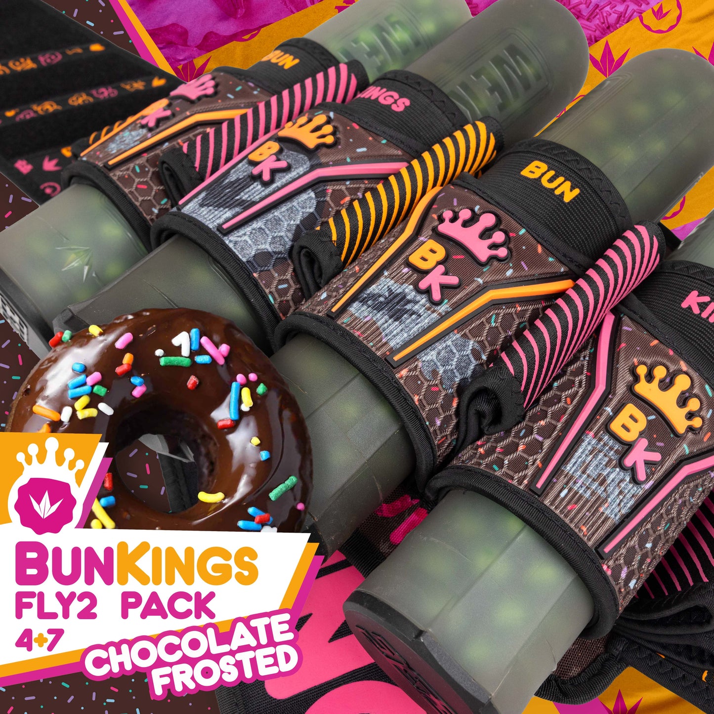 Bunkerkings Fly2 Pack 4+7 - Chocolate Frosted BunKings - LTD Edition - includes 8 ESC Pods