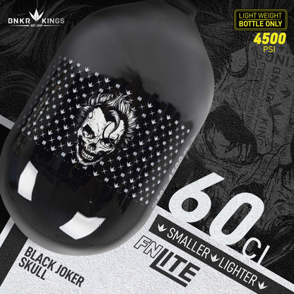 Bunkerkings FN Lite Air Bottle Only - 60ci 4500psi - Black Joker Skull