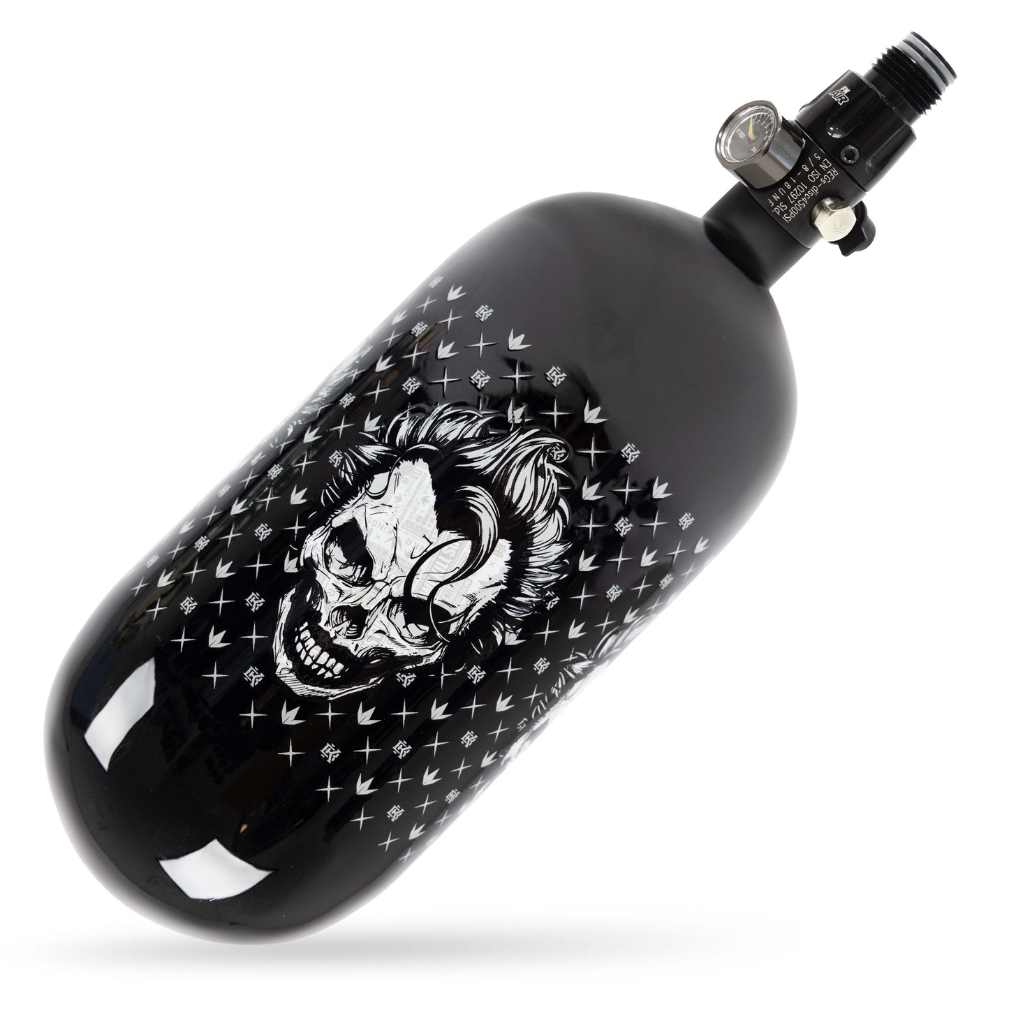 Bunkerkings FN Air System - 90ci 4500psi - Black Joker Skull