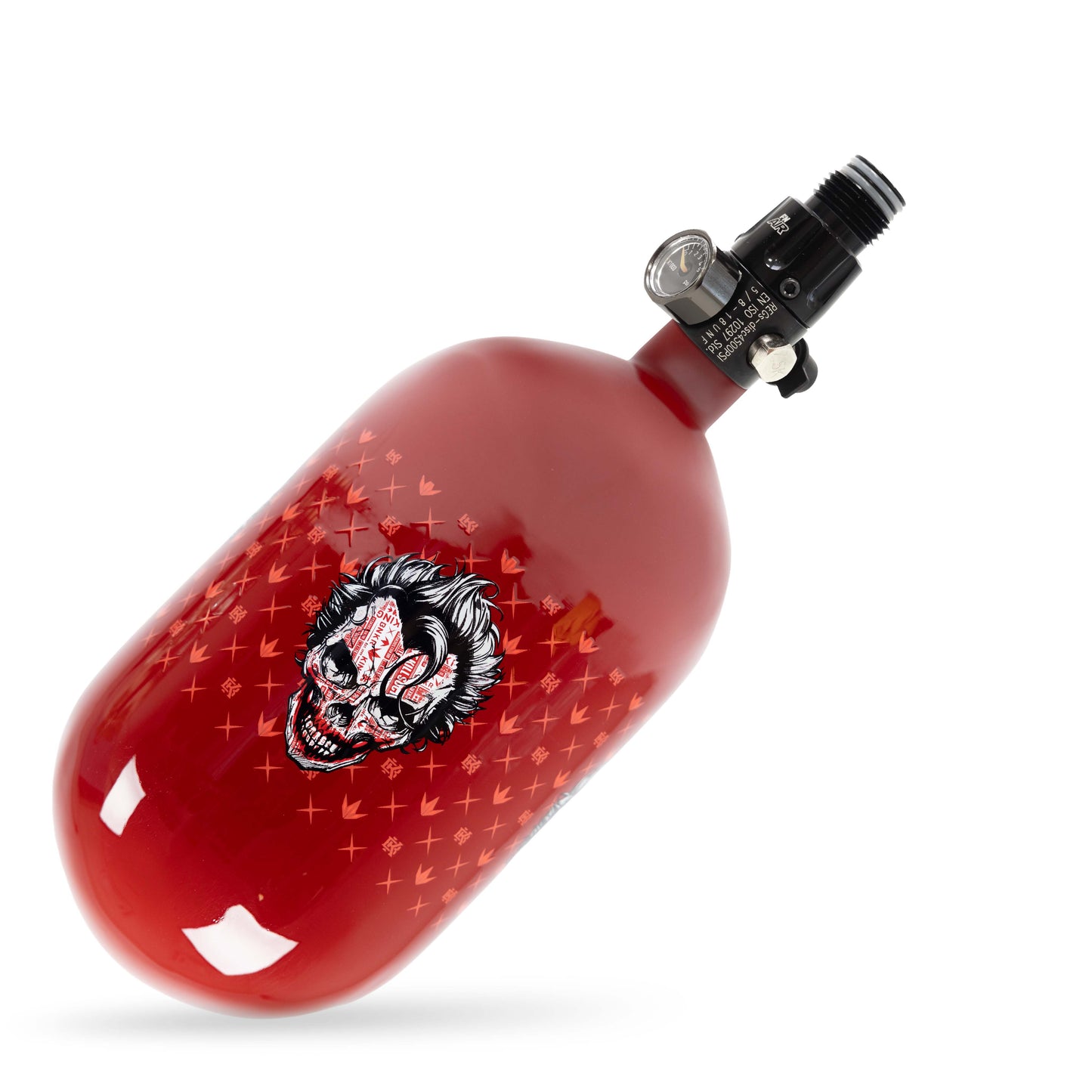 Bunkerkings FN Air System - 70ci 4500psi - Blood Red Joker Skull