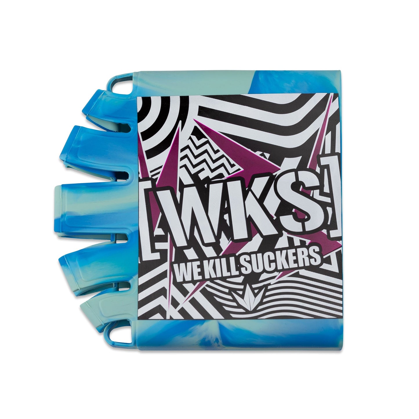 Bunkerkings - Knuckle Butt Tank Cover - WKS Shred - Cyan