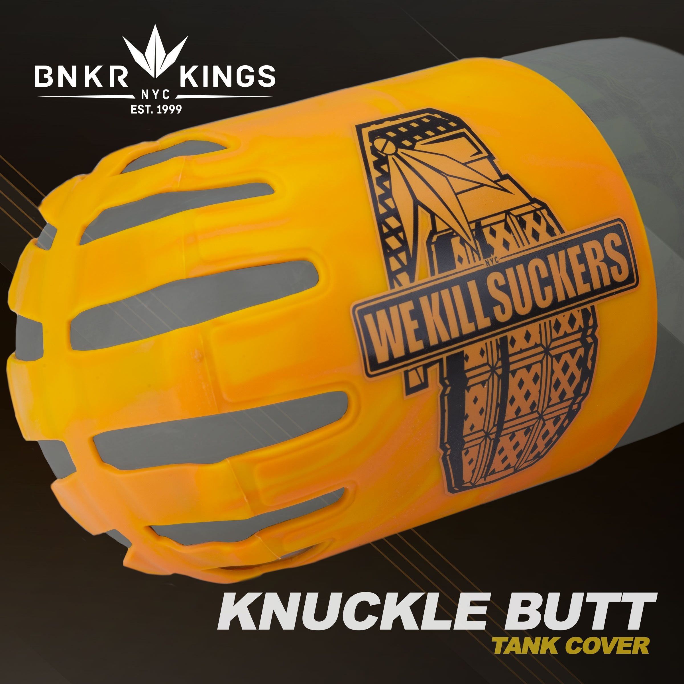 Bunkerkings - Knuckle Butt Tank Cover - WKS Grenade - Orange