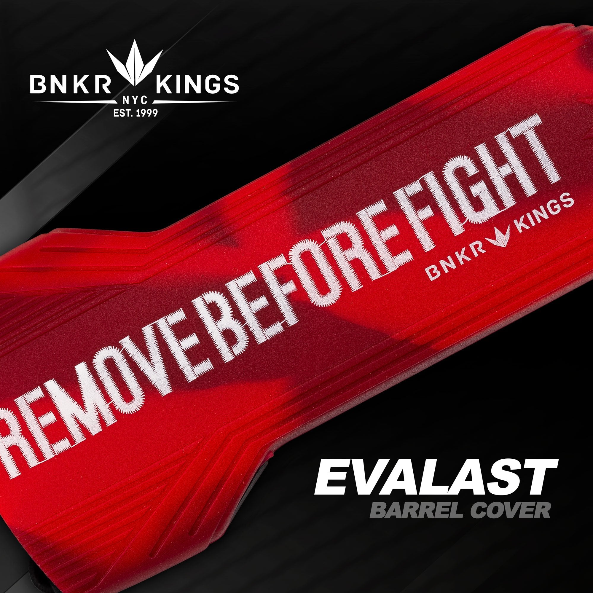 Bunkerkings - Evalast Barrel Cover - Remove Before Fight - Red