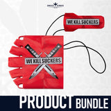 Bunkerkings Barrel and Tank Cover Bundle - WKS Knife - Red