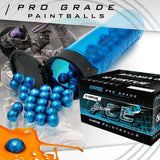 Virtue Ace Paintballs - Blue V-Logo Shell / Orange Fill - 2 Cases
