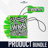 Bunkerkings Barrel and Tank Cover Bundle - WKS Shred - Lime