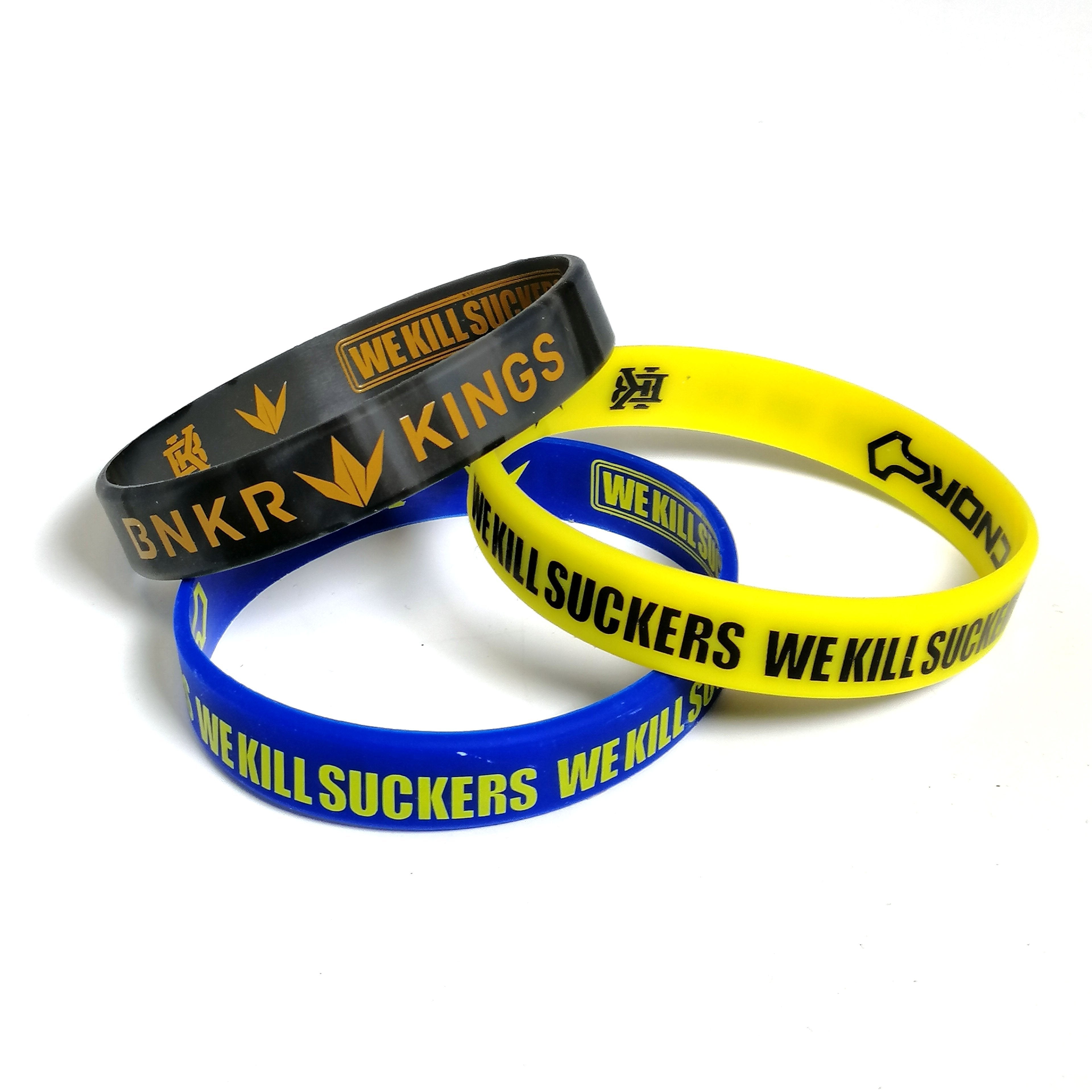 Bunkerkings Wristbands (3-Pack) - Black/Yellow/Navy